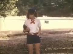 Teenage sweetie receives her cunny polished by her trainer